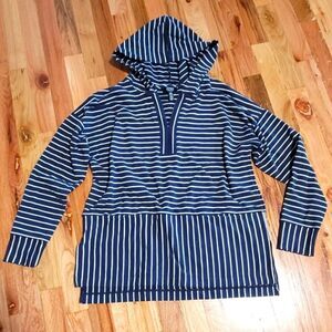 Jones New York Large Hooded Pullover Top Sweatshirt